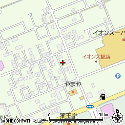 秋田県大館市大田面344-1周辺の地図