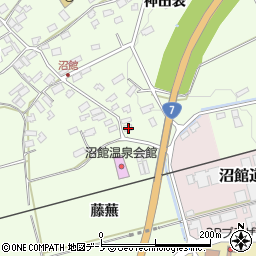 秋田県大館市沼館神田表1周辺の地図