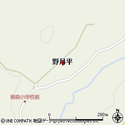 岩手県二戸市上斗米野月平周辺の地図