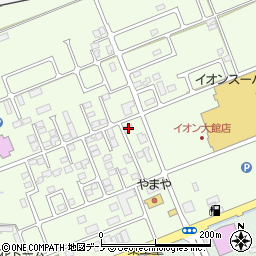 秋田県大館市大田面344周辺の地図