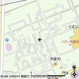 秋田県大館市大田面330-2周辺の地図