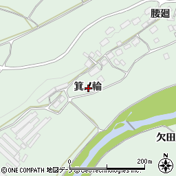 秋田県鹿角市十和田大湯箕ノ輪周辺の地図