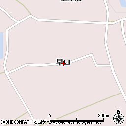 秋田県大館市早口周辺の地図