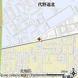 秋田県大館市清水堰合周辺の地図
