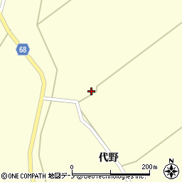 秋田県大館市岩瀬中島岱44周辺の地図