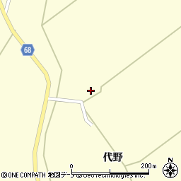 秋田県大館市岩瀬中島岱周辺の地図