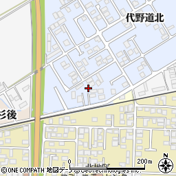 秋田県大館市下代野代野道北92周辺の地図