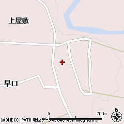 秋田県大館市早口堤下周辺の地図