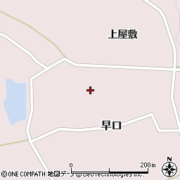 秋田県大館市早口上屋敷88周辺の地図