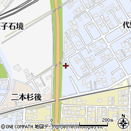 秋田県大館市下代野代野道北115周辺の地図