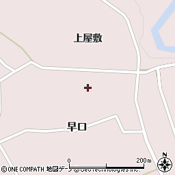 秋田県大館市早口上屋敷82周辺の地図