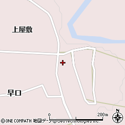 秋田県大館市早口上屋敷74周辺の地図