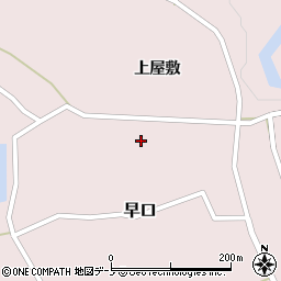 秋田県大館市早口上屋敷83周辺の地図