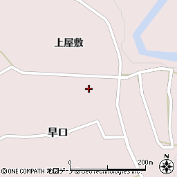 秋田県大館市早口上屋敷79周辺の地図