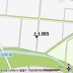 秋田県大館市大茂内上土渕岱周辺の地図