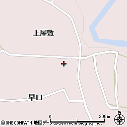 秋田県大館市早口上屋敷78周辺の地図