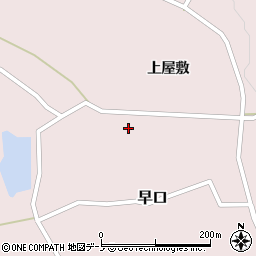 秋田県大館市早口上屋敷89周辺の地図