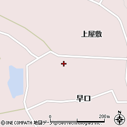 秋田県大館市早口上屋敷90周辺の地図