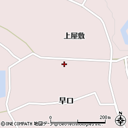 秋田県大館市早口上屋敷86-1周辺の地図