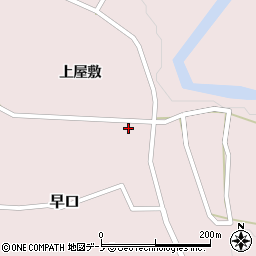 秋田県大館市早口上屋敷77周辺の地図