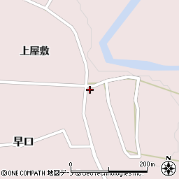 秋田県大館市早口上屋敷76-3周辺の地図