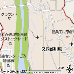 秋田県鹿角市十和田毛馬内又四郎川原18-1周辺の地図