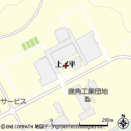 秋田県鹿角市十和田山根上ノ平周辺の地図
