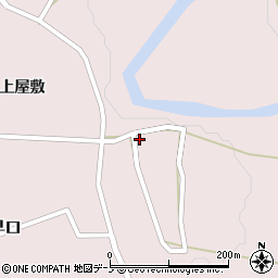 秋田県大館市早口上屋敷66周辺の地図
