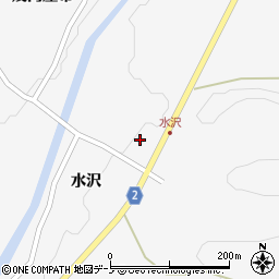 秋田県大館市雪沢水沢72周辺の地図