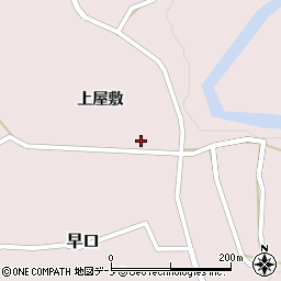 秋田県大館市早口上屋敷137周辺の地図