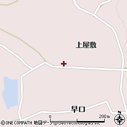 秋田県大館市早口上屋敷123周辺の地図