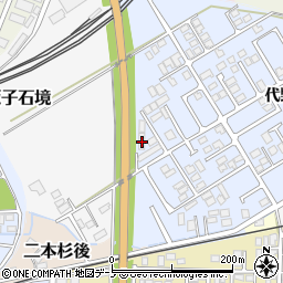 秋田県大館市下代野代野道北124周辺の地図