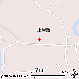秋田県大館市早口上屋敷129周辺の地図