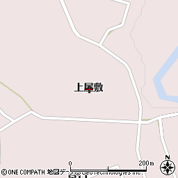 秋田県大館市早口上屋敷周辺の地図