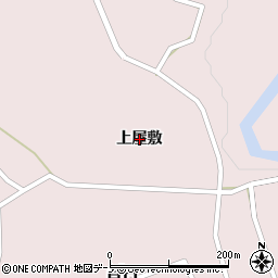 秋田県大館市早口（上屋敷）周辺の地図