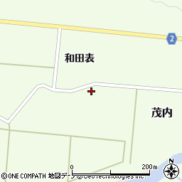 秋田県大館市茂内道南周辺の地図