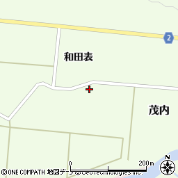 秋田県大館市茂内（道南）周辺の地図