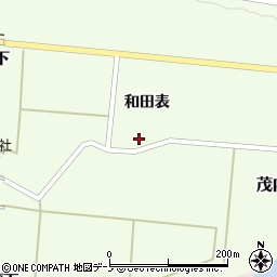 秋田県大館市茂内和田表周辺の地図