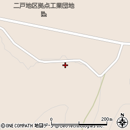 岩手県二戸市下斗米上野平68周辺の地図