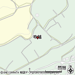 秋田県鹿角市十和田大湯吹越周辺の地図