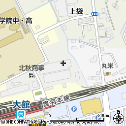 秋田県大館市松木境周辺の地図