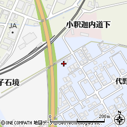 秋田県大館市下代野代野道北127周辺の地図
