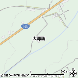 秋田県鹿角市十和田大湯大諏訪37周辺の地図