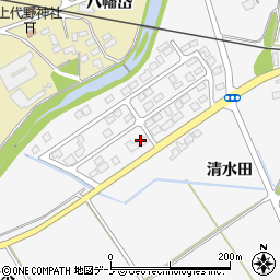 秋田県大館市大茂内（清水田）周辺の地図