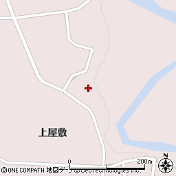 秋田県大館市早口上屋敷55周辺の地図