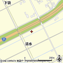 秋田県大館市松木清水4周辺の地図