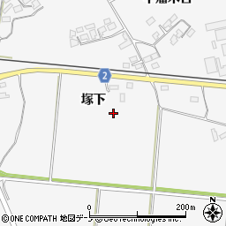 秋田県大館市大茂内塚下53周辺の地図