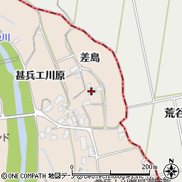 秋田県鹿角市十和田毛馬内（差島）周辺の地図