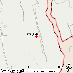 秋田県小坂町（鹿角郡）荒谷（中ノ平）周辺の地図