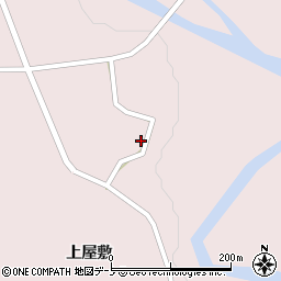 秋田県大館市早口上屋敷11周辺の地図